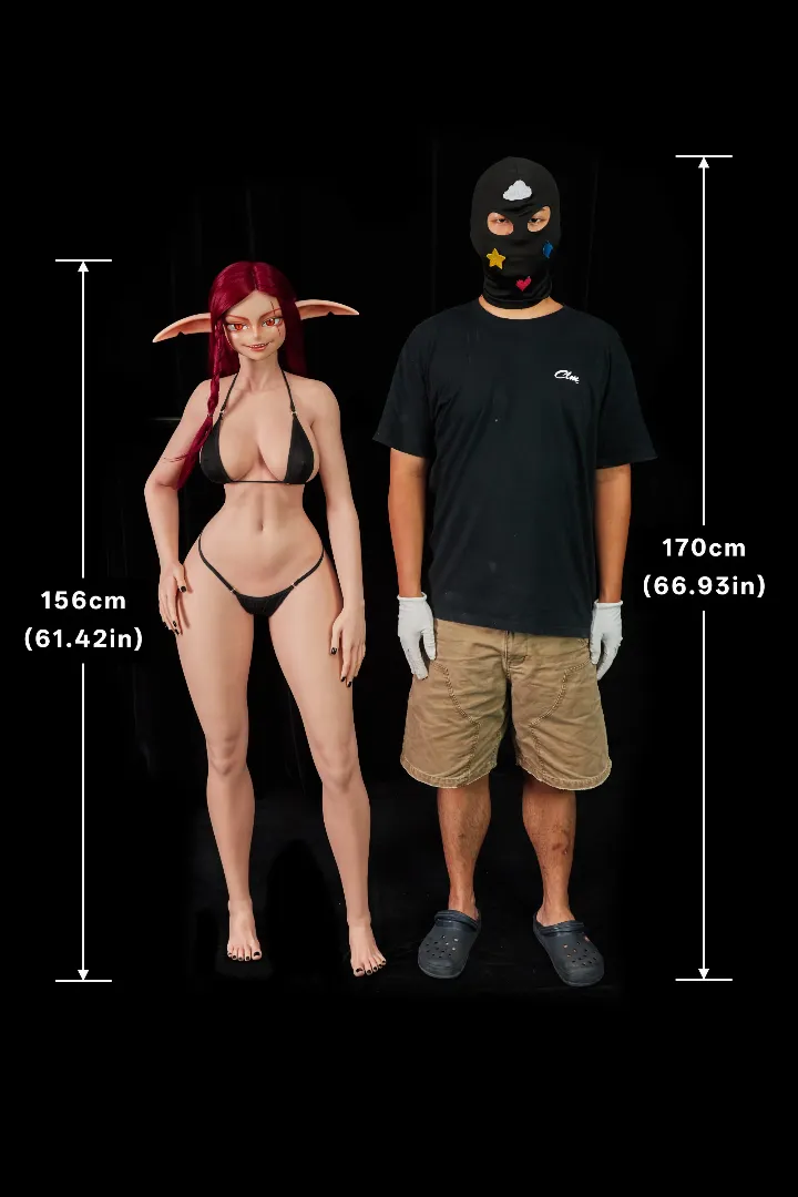 156cm (5ft1) E-Cup Lightweight Silicone Sex Doll Bina, ROS Head | Climax Doll